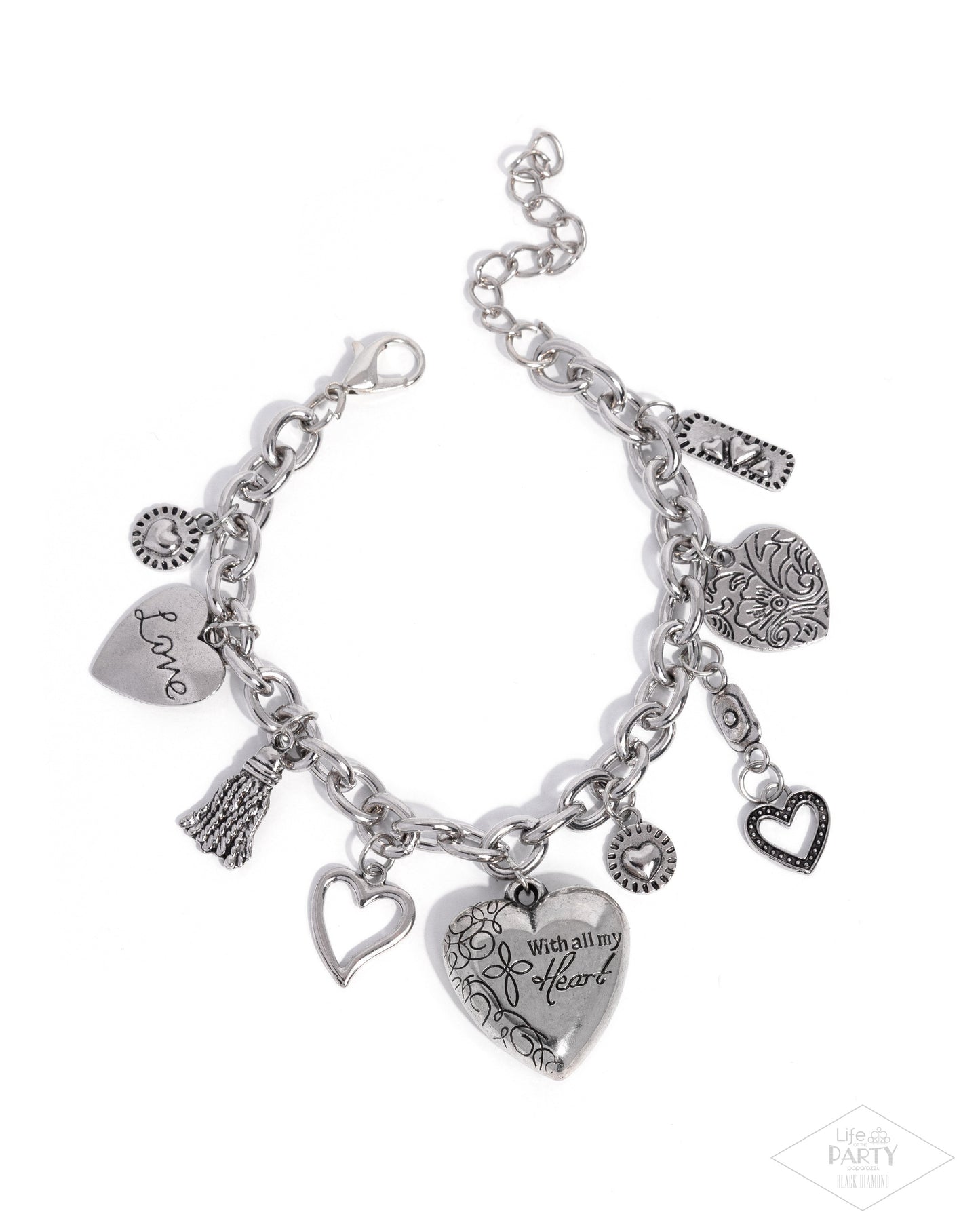 Pure In Heart - Silver -Paparazzi Bracelet