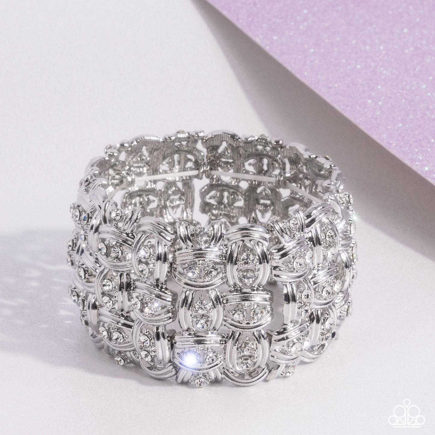 Woven Wardrobe - White - Paparazzi Bracelet
