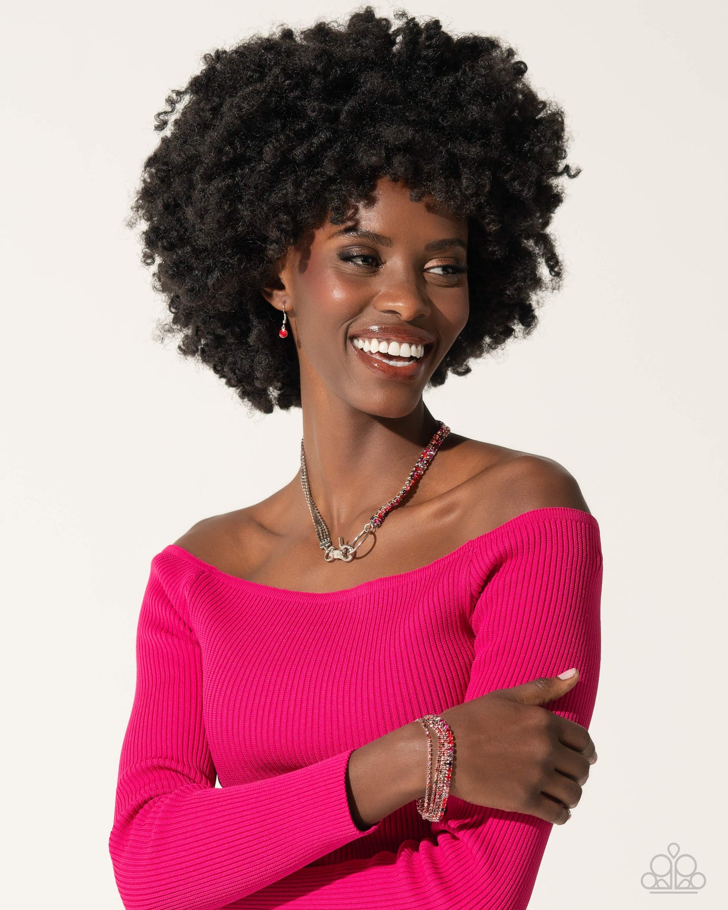 Chic Connection - Red - Paparazzi Necklace