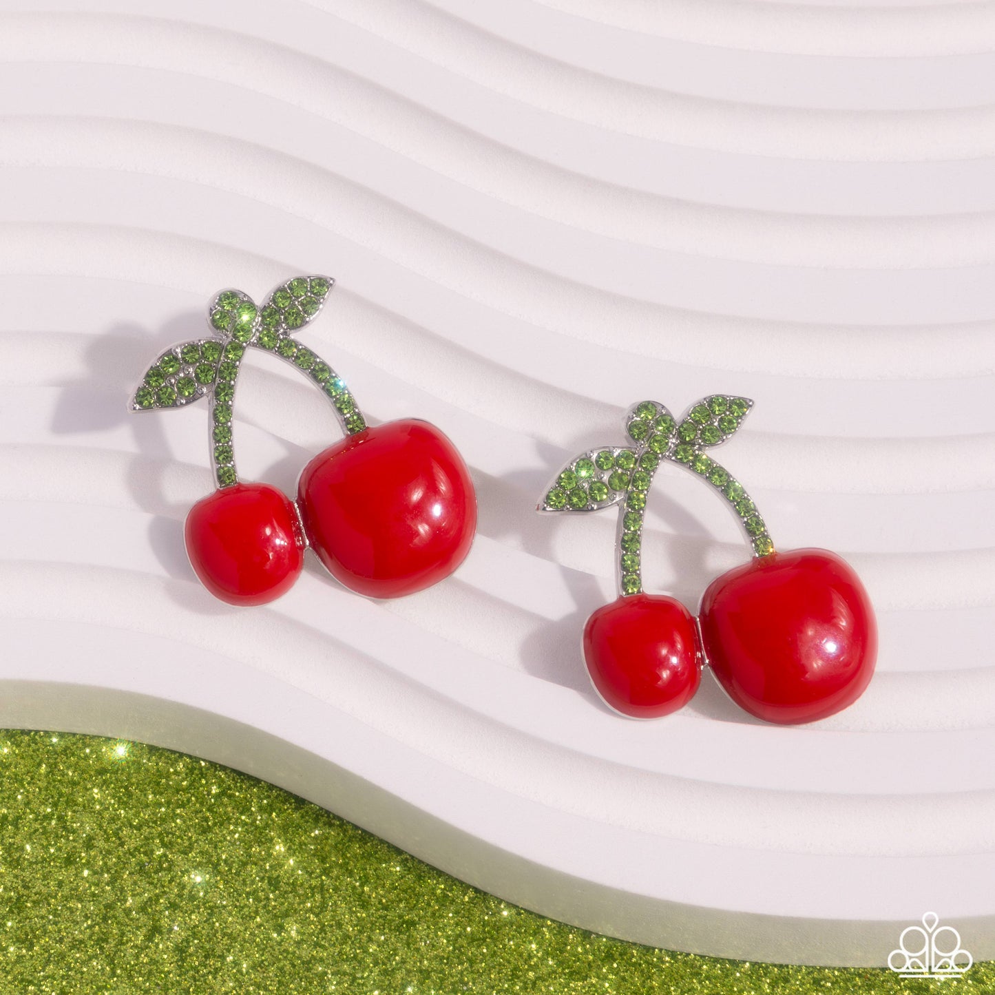 Charming Cherries - Red - Paparazzi Earrings