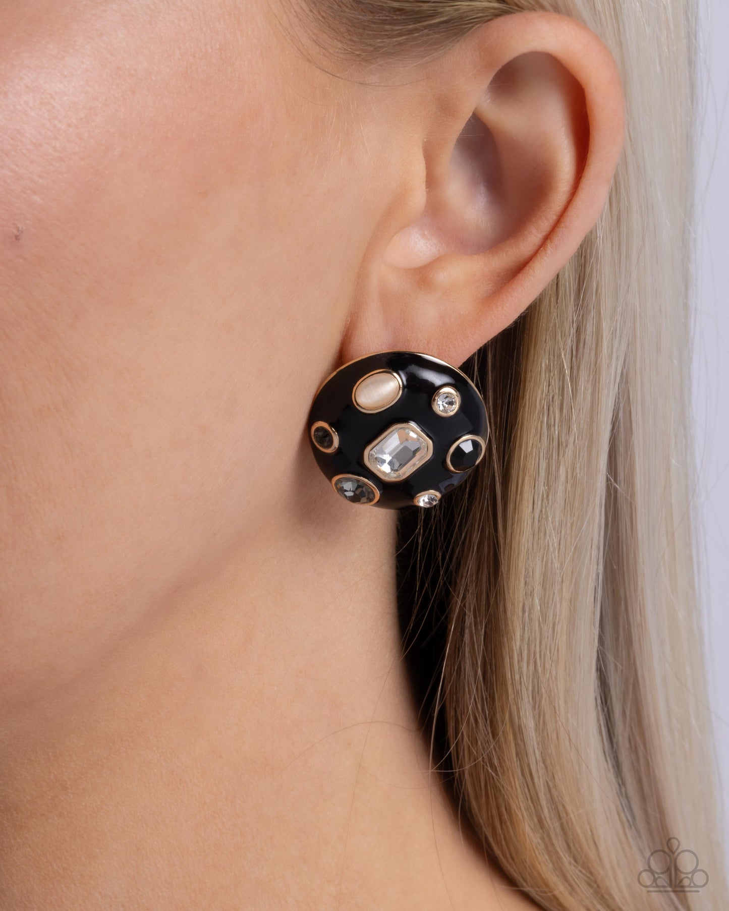 Polished Potential - Black - Paparazzi Earrings