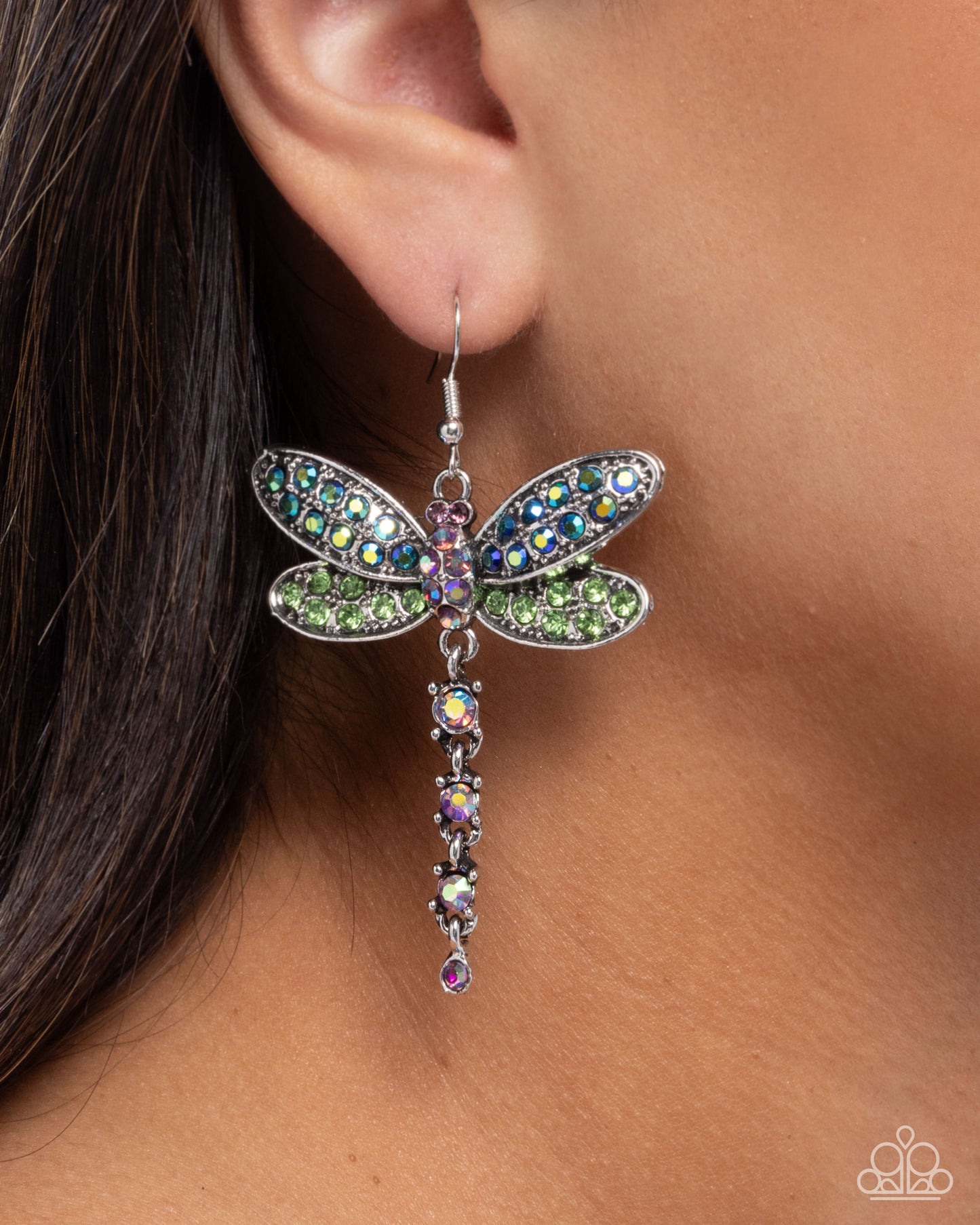 Hey, I Heard You Were A Wild One - Green - Paparazzi Earrings