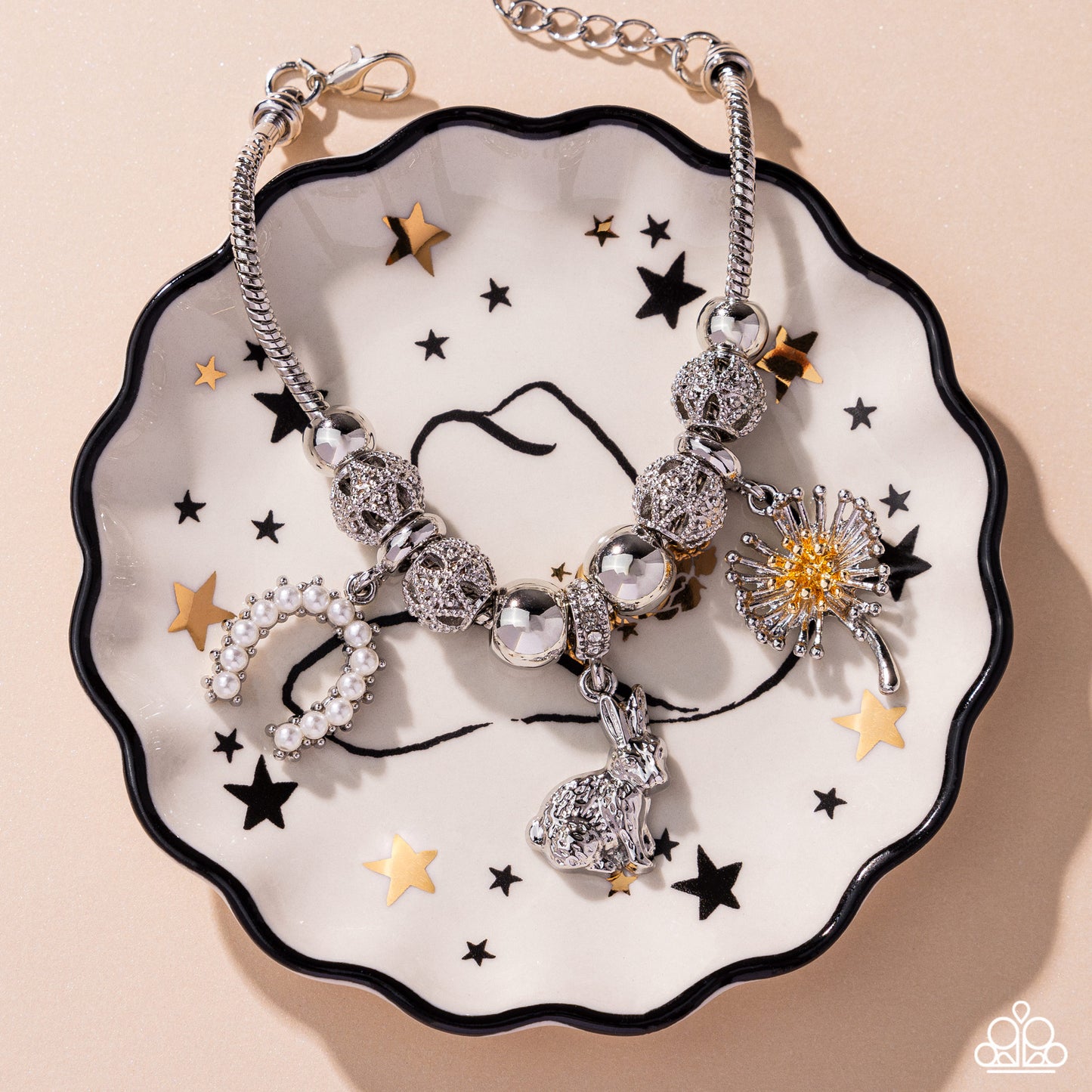 Graceful Godsend - White - Paparazzi Bracelet