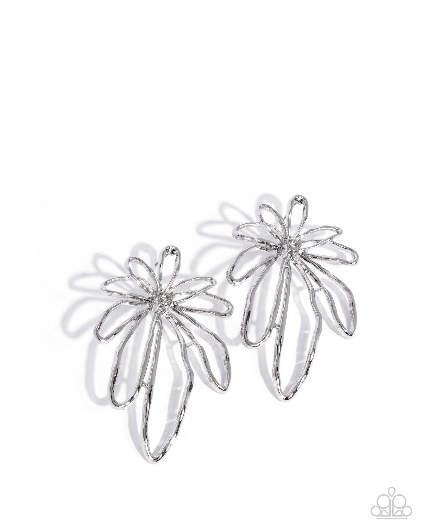 Growing Garden - Silver - Paparazzi Earrings