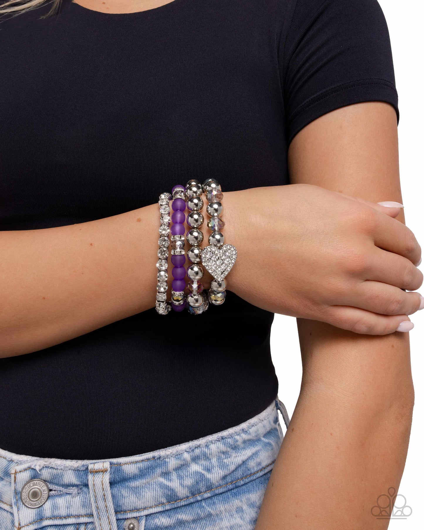 Poetically Plush - Purple - Paparazzi Bracelet