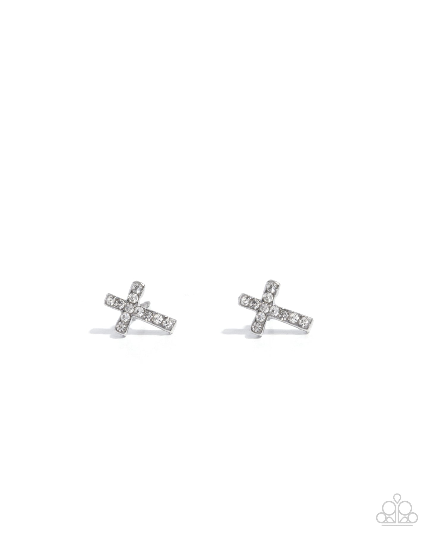 Sacred Shimmer - White - Paparazzi Earrings