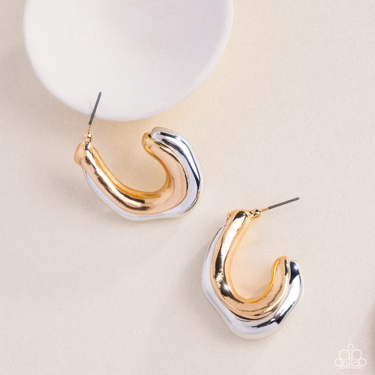 Metallic Multicolored - Multi - Paparazzi Earrings