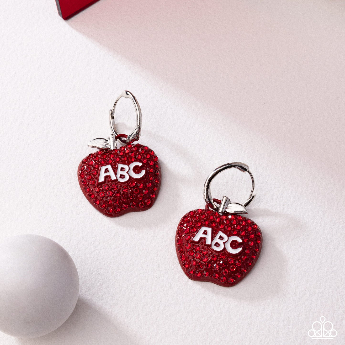 Adorable ABCs - Red - Paparazzi Earrings