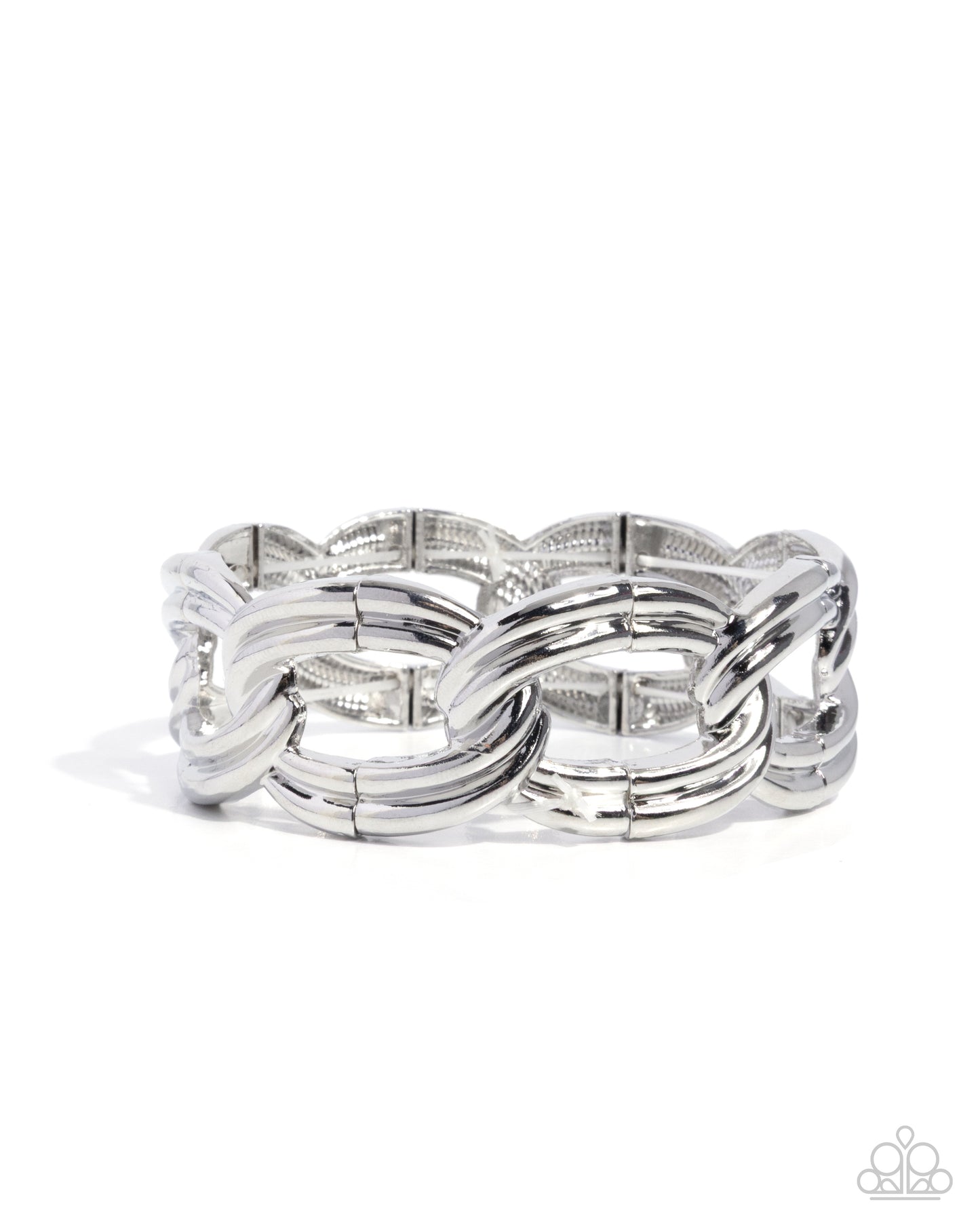 Weathered Workday - Silver - Paparazzi Bracelet