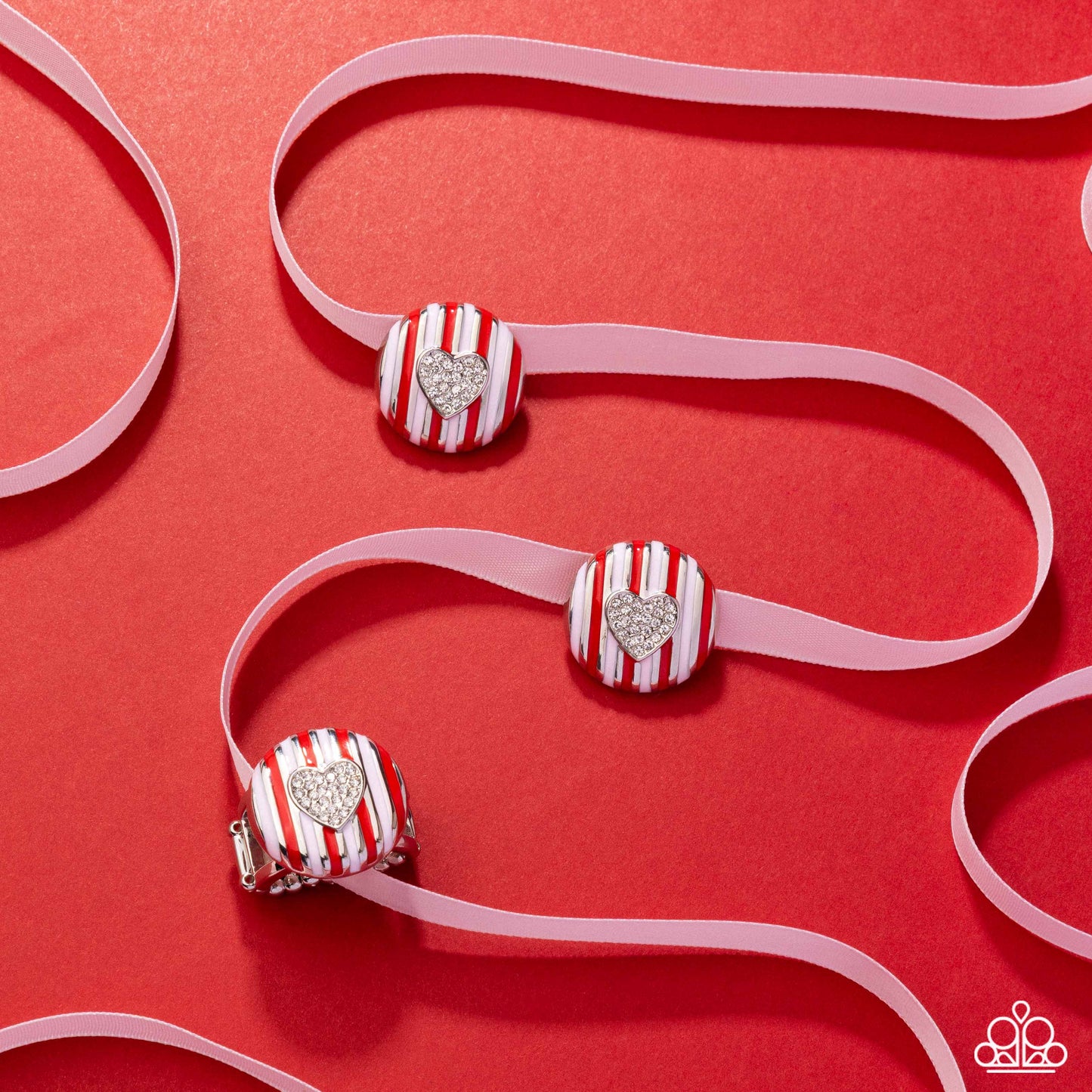 Striped Surprise - Multi - Paparazzi 2 Piece Earrings and Ring Set