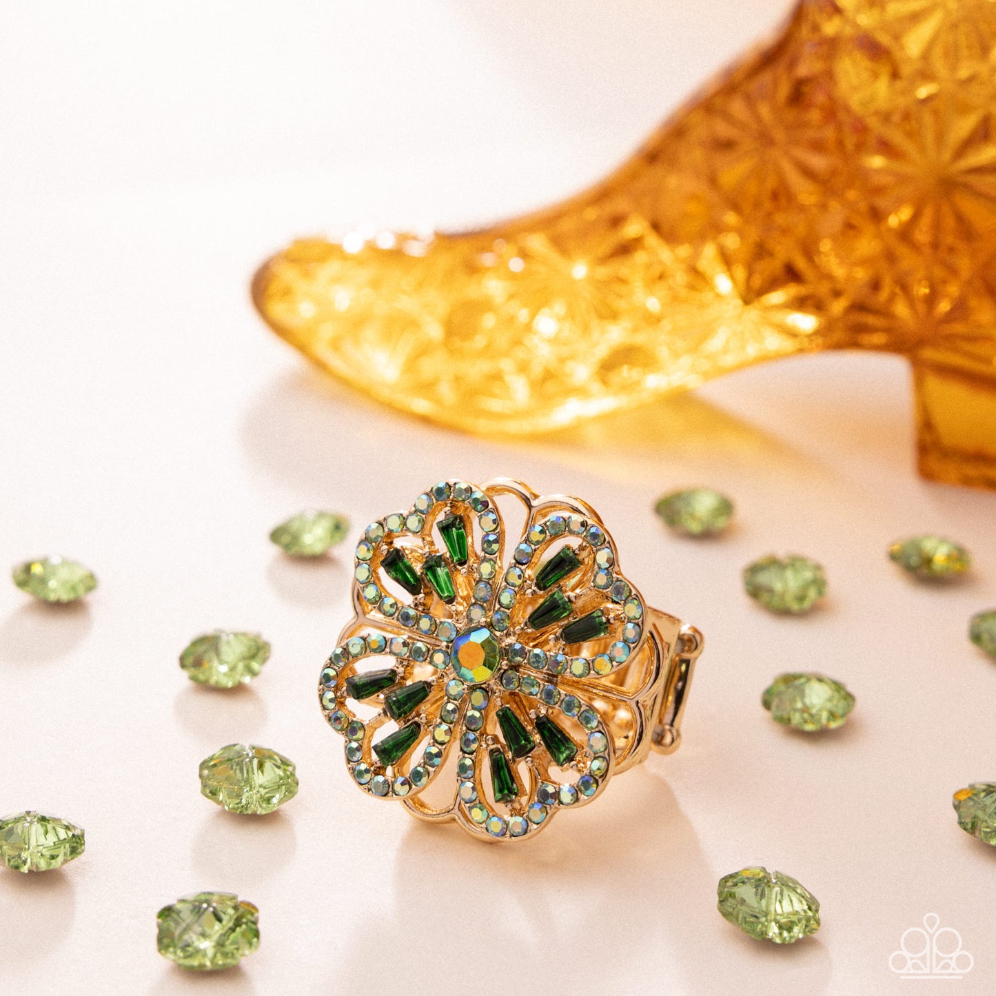 Lucky Layers - Green - Paparazzi Ring