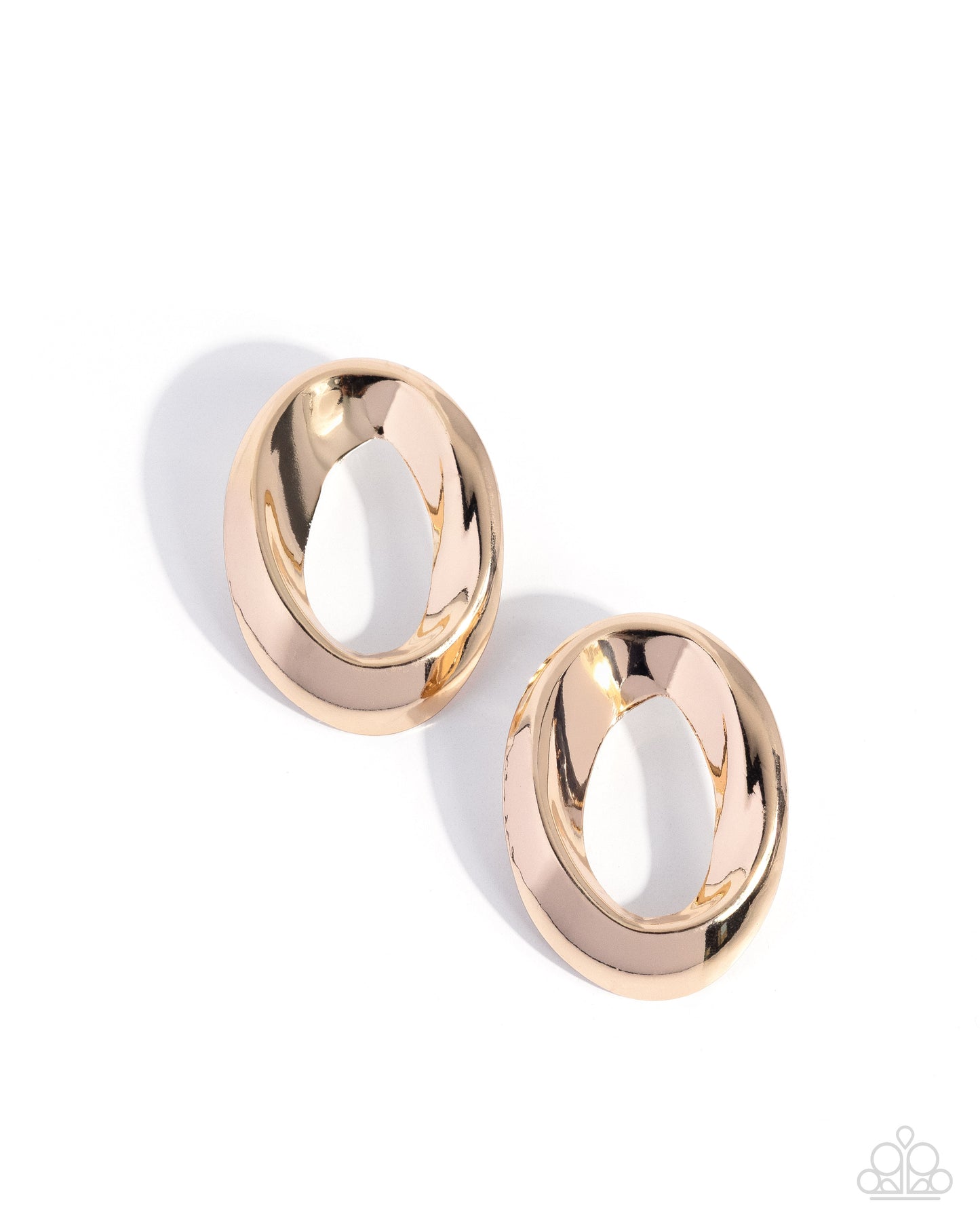 Adorable Announcement - Gold - Paparazzi Post Earrings
