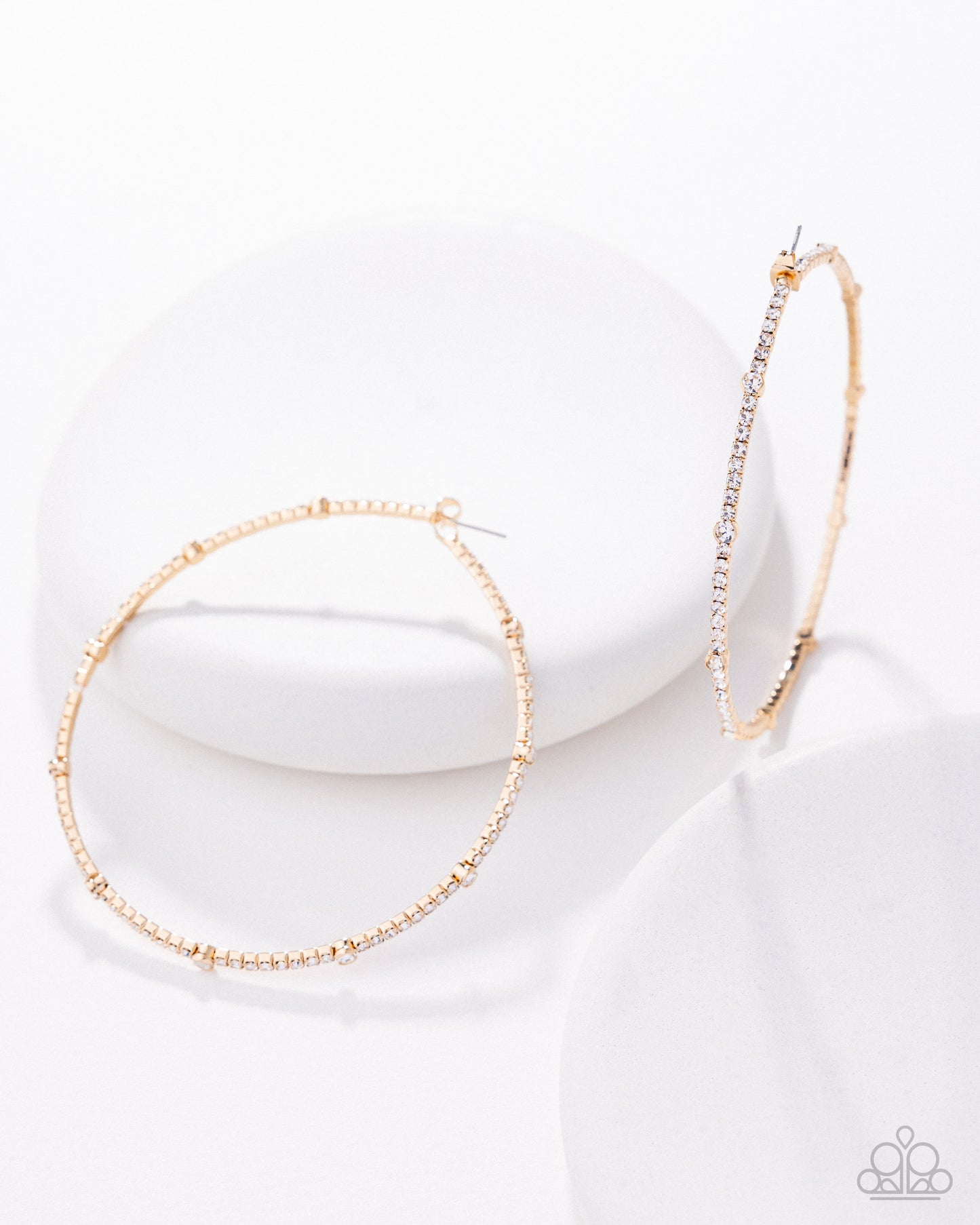 Sensational Squares - Gold - Paparazzi Earrings