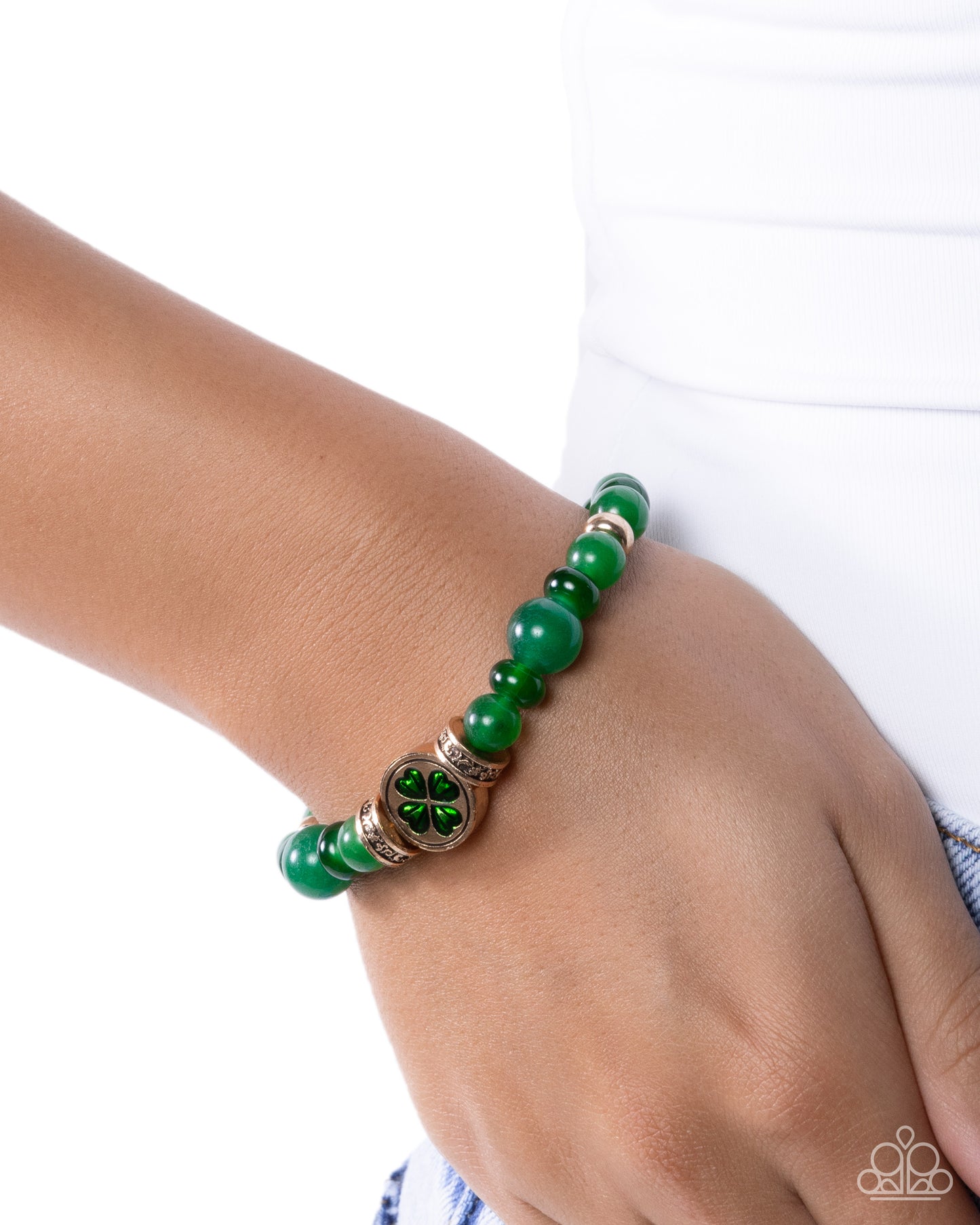 Lucky Lineup - Green - Paparazzi Bracelet