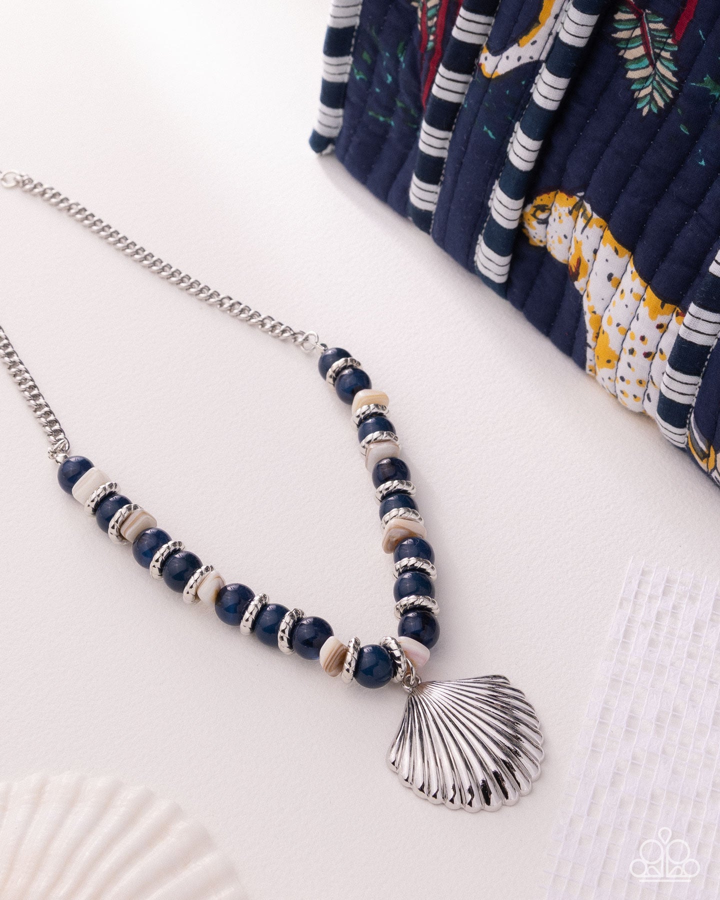 Seafaring Season - Blue - Paparazzi Necklace