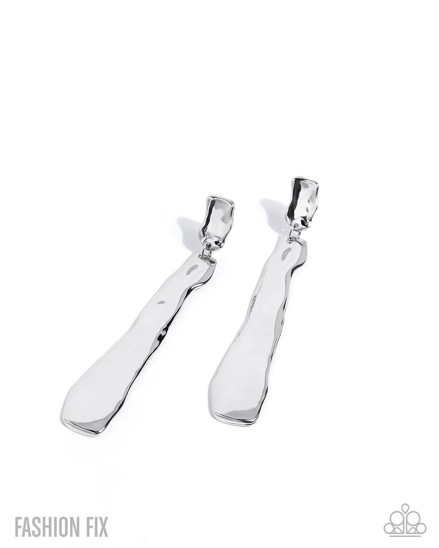 Coastal Craft - Silver - Paparazzi Post Earrings