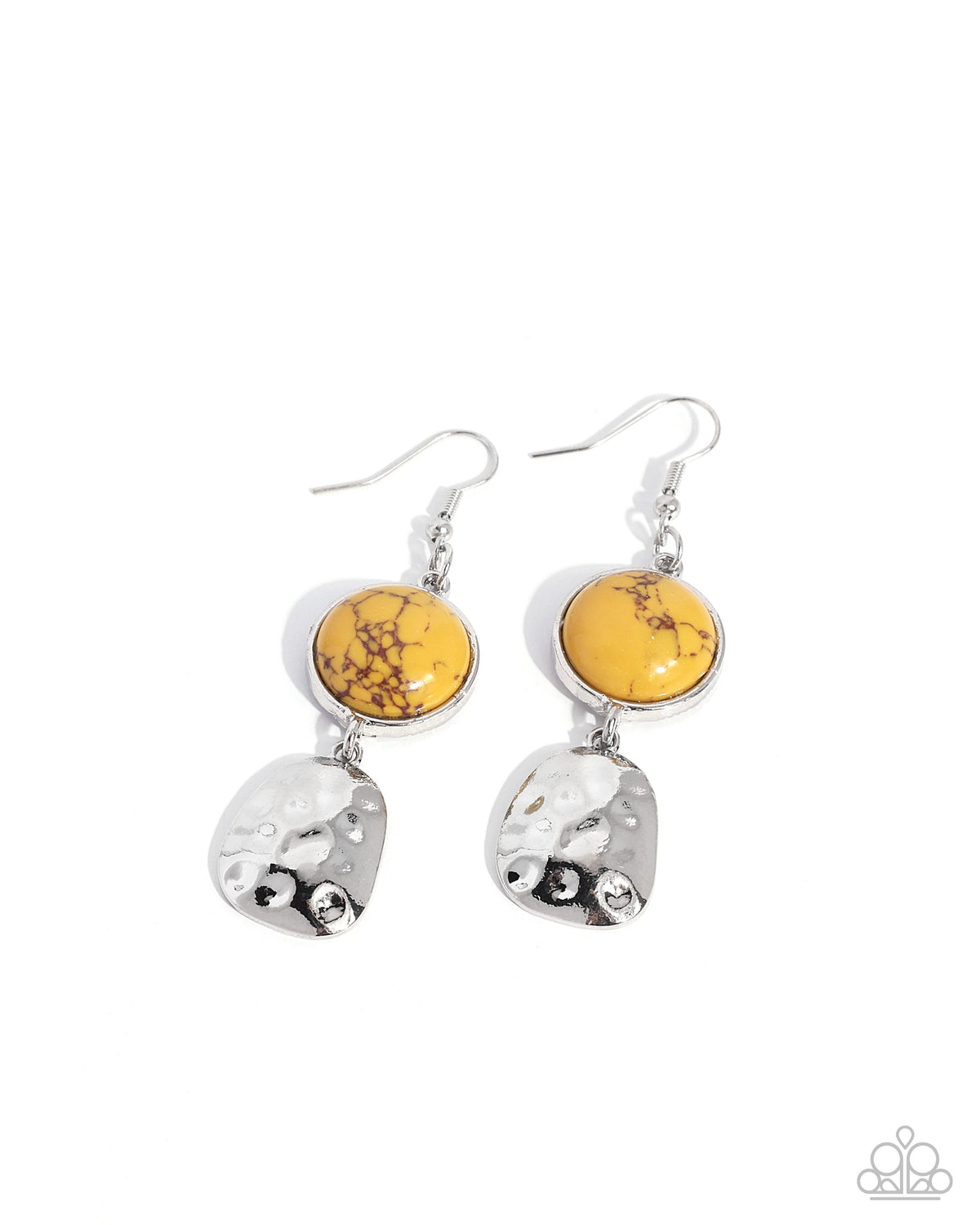 Coming Soon - Brave Badlands - Yellow - Paparazzi Earrings