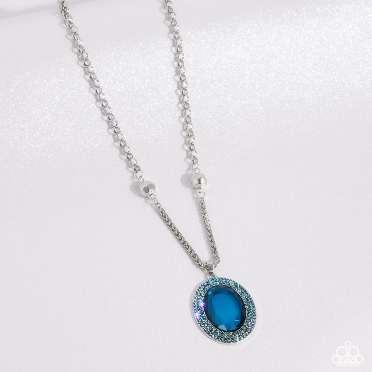 Manufactured Majesty - Blue - Paparazzi Necklace