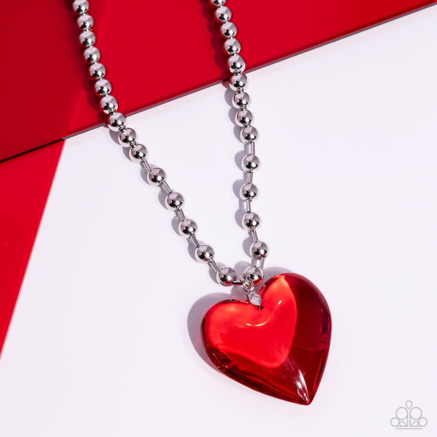 Romantic Residence - Red - Paparazzi Necklace