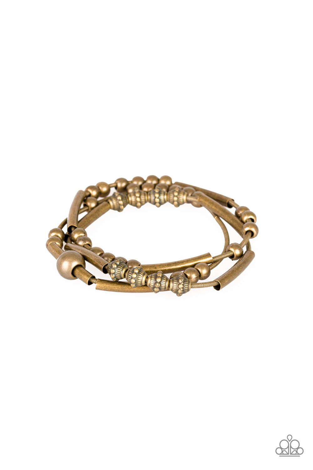 Industrial Instincts - Brass Stretch Bracelet