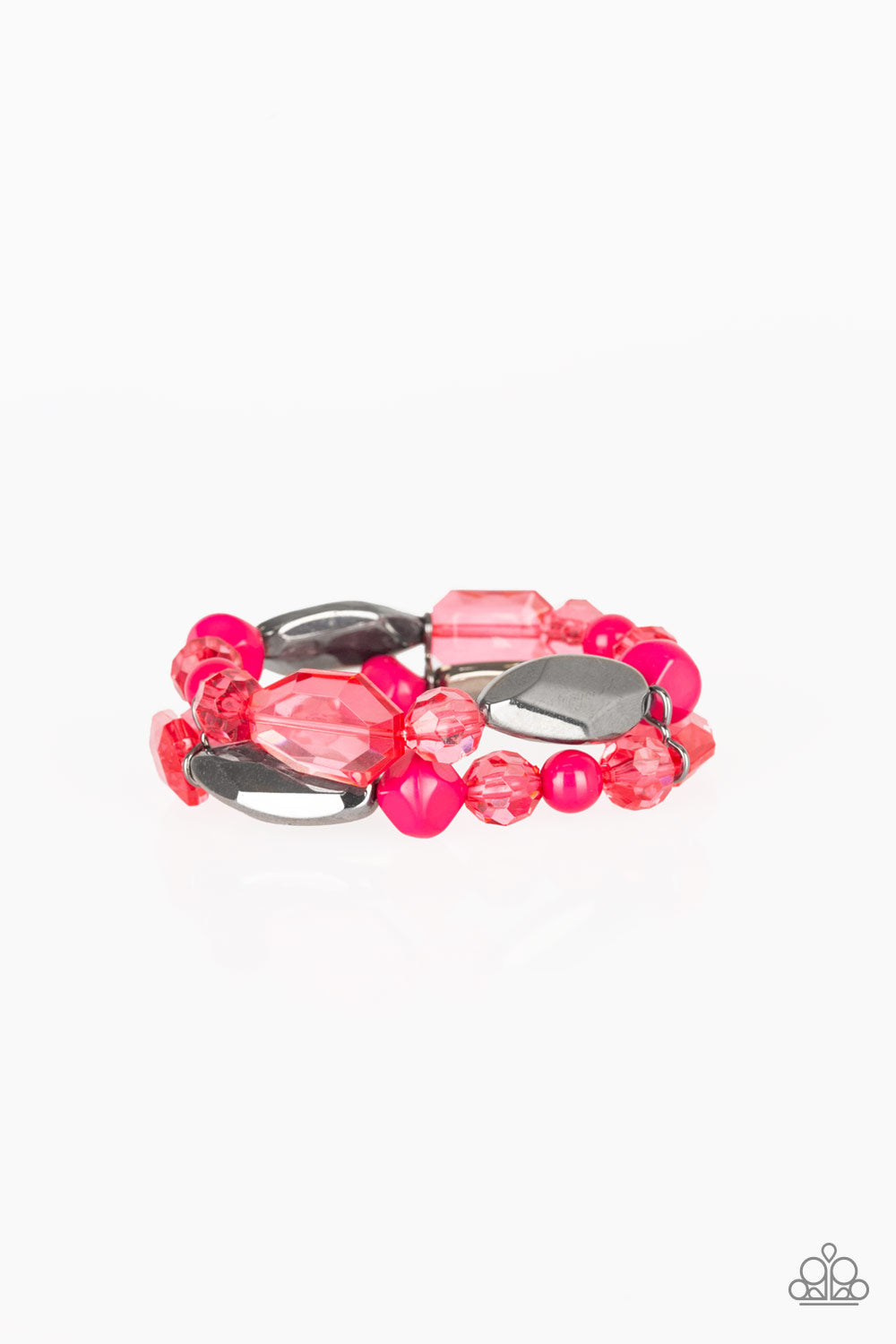 Rockin Rock Candy - Pink - Paparazzi Bracelet