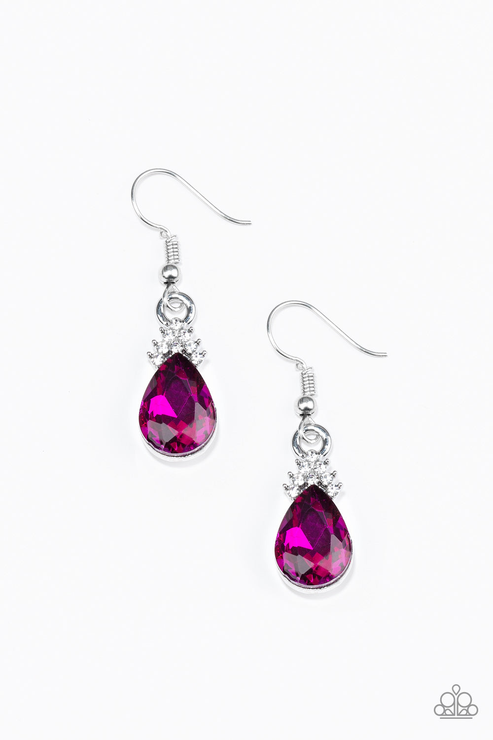 5th Avenue Fireworks - Pink - Paparazzi Earrings