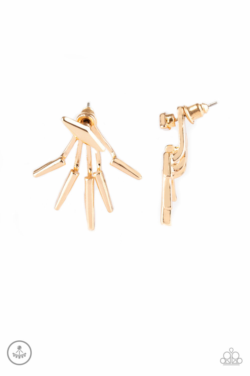 Extra Electric - Gold - Paparazzi Earrings