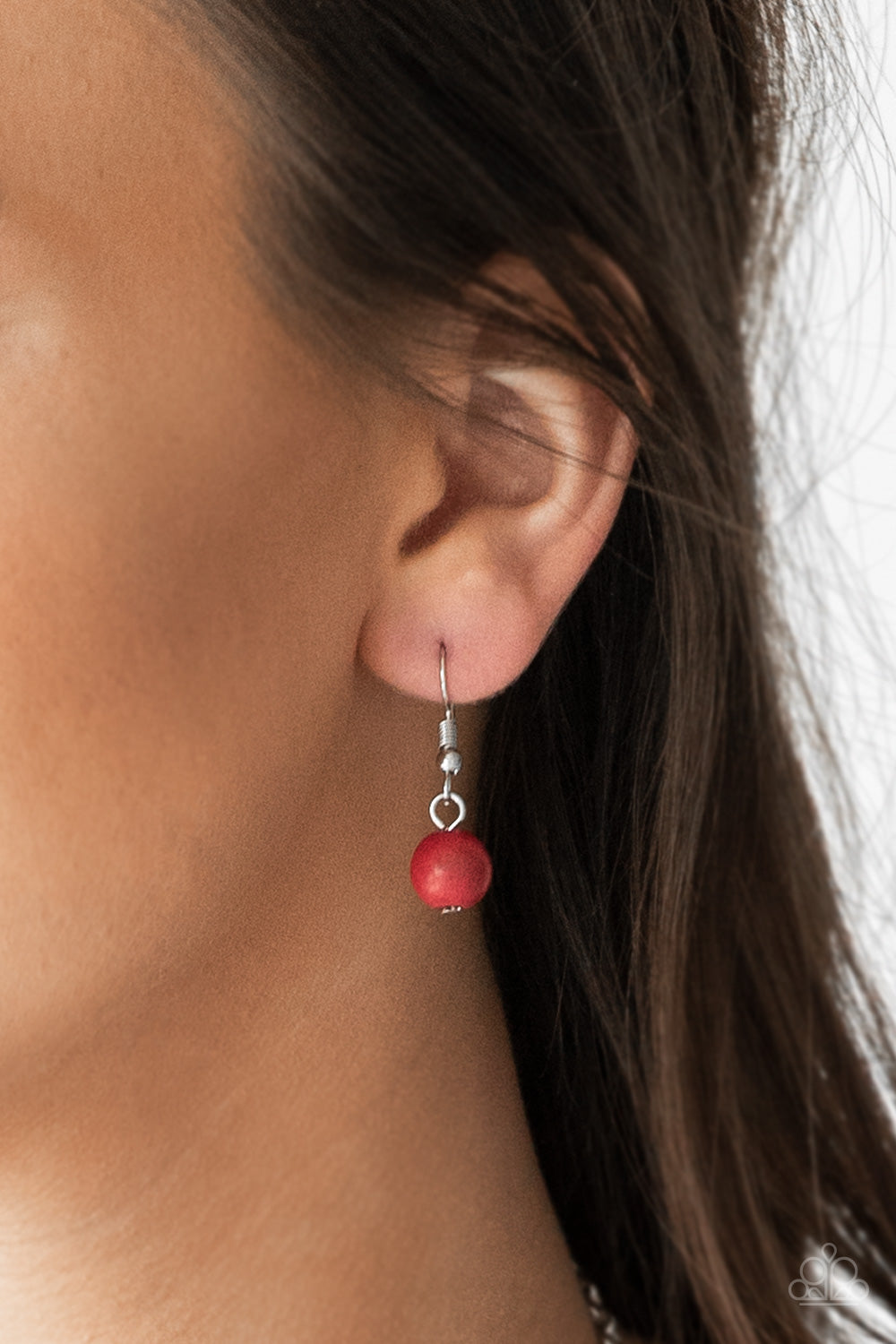 Full Frontier - Red - Paparazzi Necklace