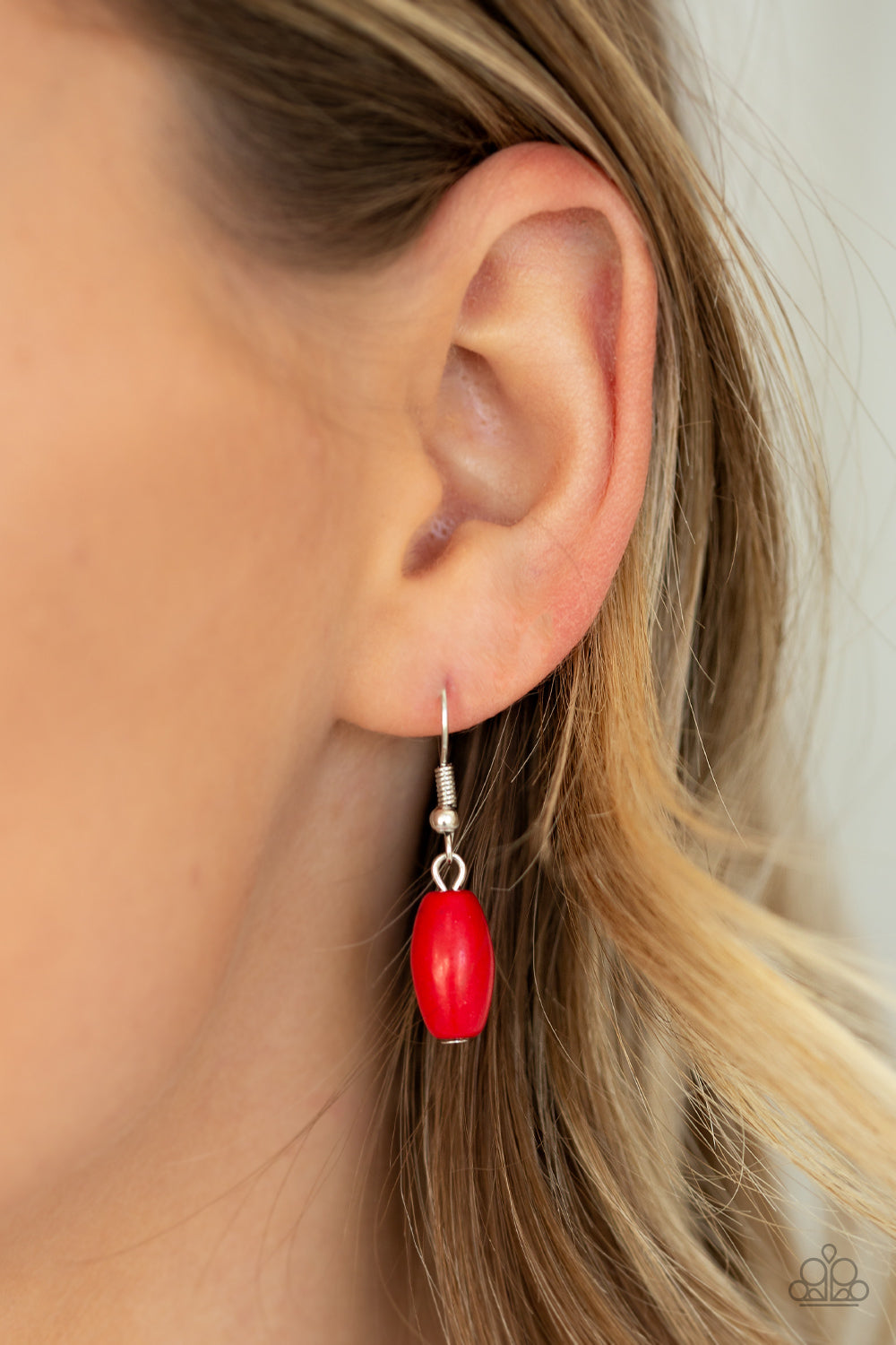Explore The Elements - Red - Paparazzi Necklace