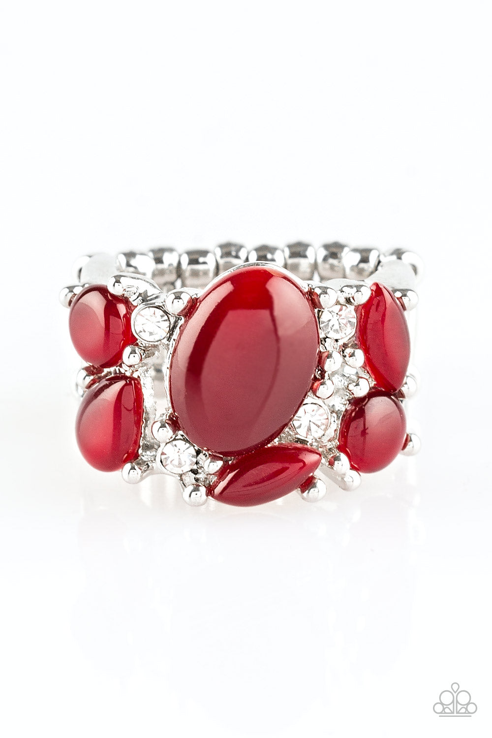 Modern Moonwalk - Red - Paparazzi Ring