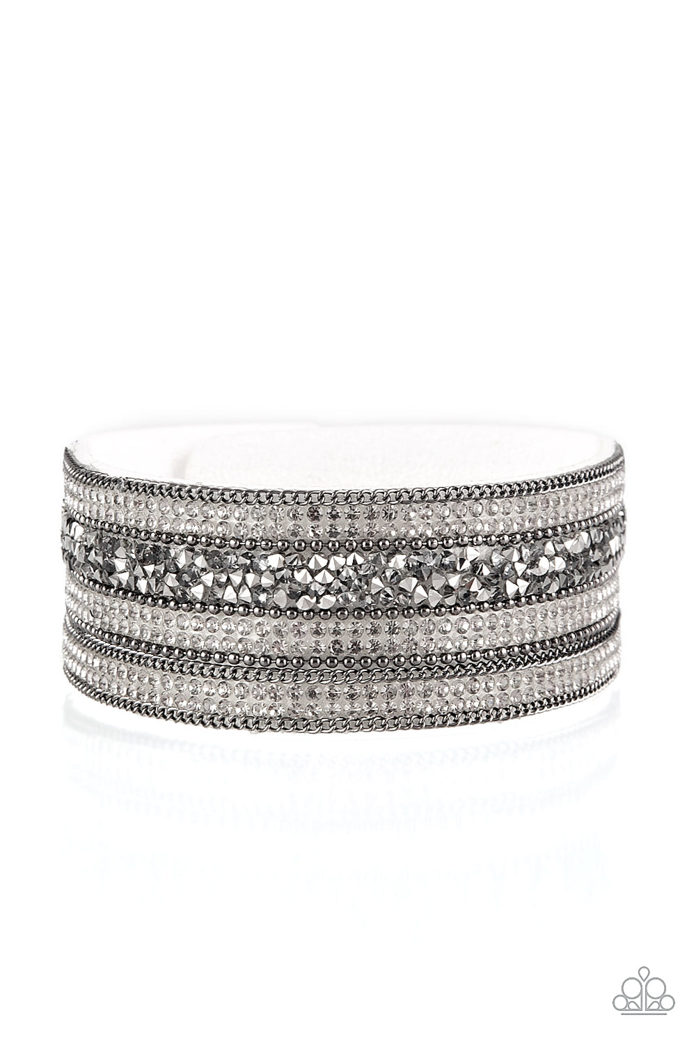 Really Rock Band - White - Paparazzi Bracelet