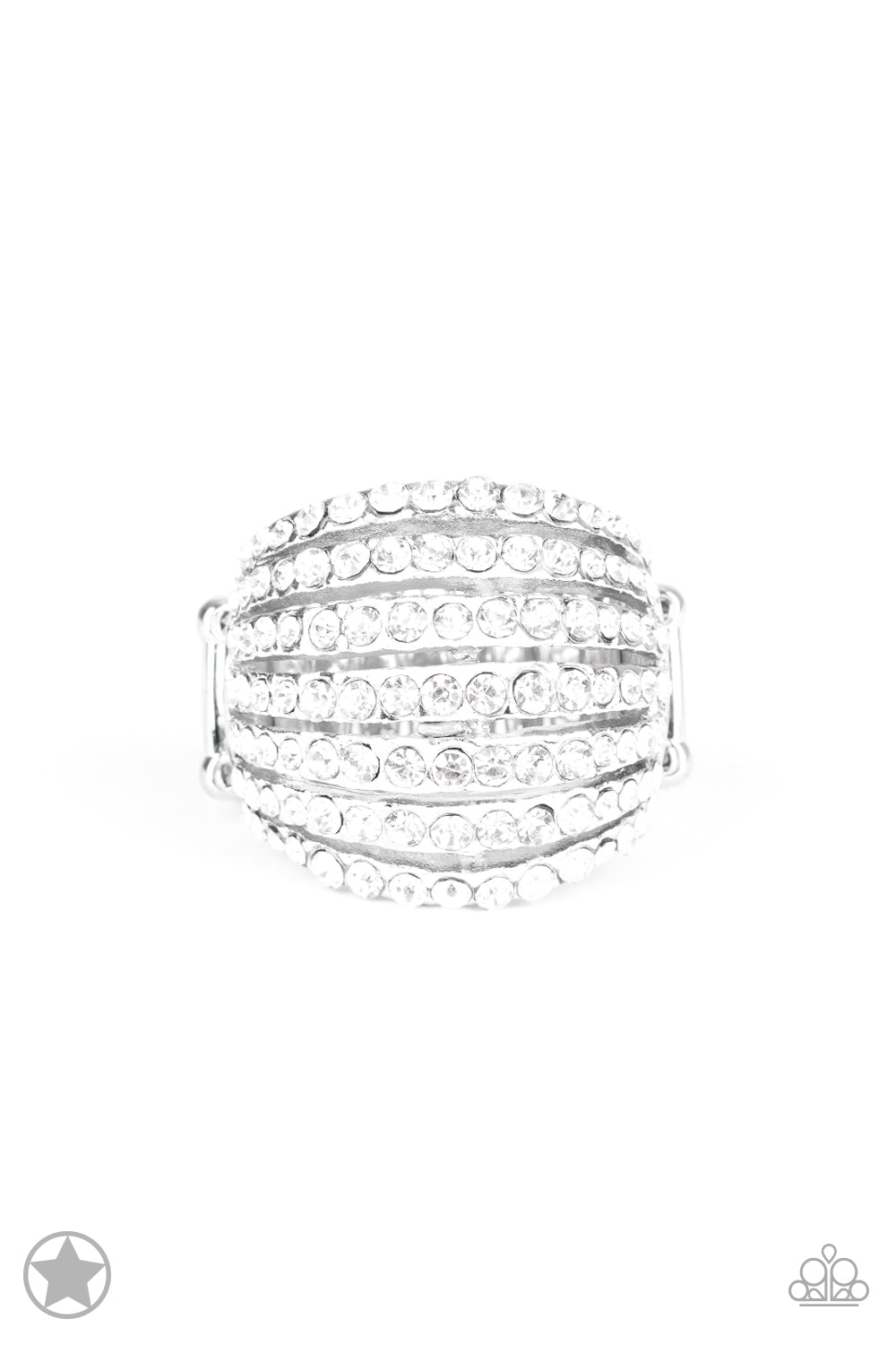 Blinding Brilliance - White - Paparazzi Ring