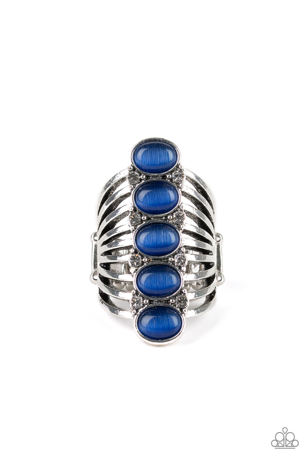 Bling Your Heart Out - Blue - Paparazzi Ring