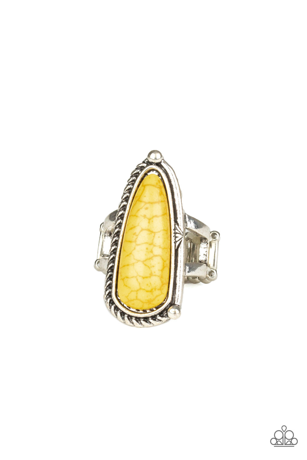 Pioneer Plains - Yellow - Paparazzi Ring