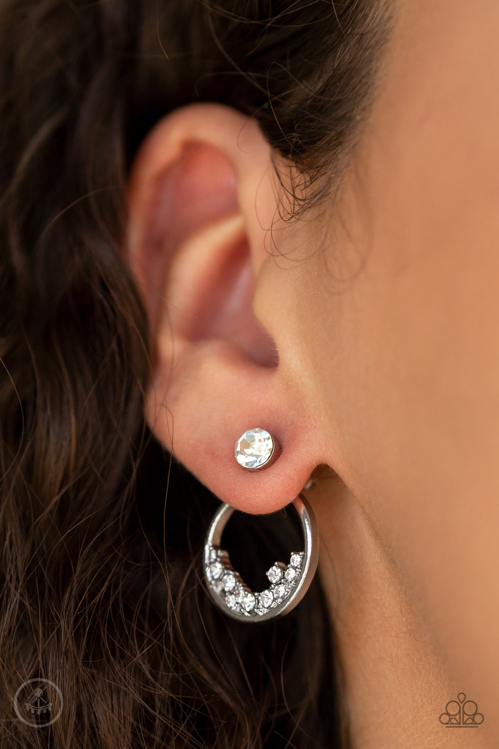 Rich Blitz - White Post Earrings