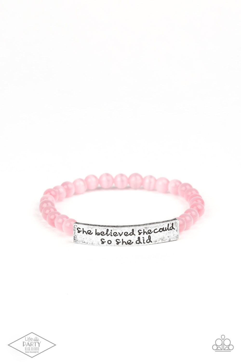 So She Did - Pink - Paparazzi Bracelet