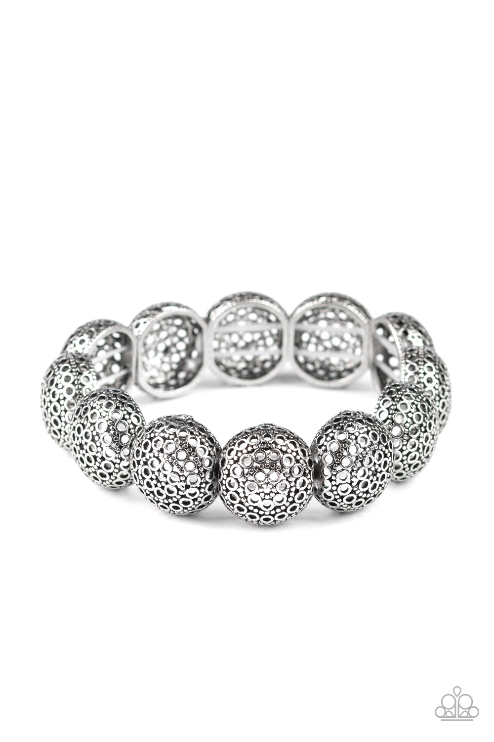 Obviously Ornate - Silver - Paparazzi Bracelet