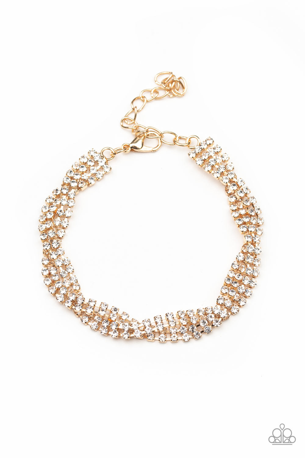 Braided Twilight - Gold - Paparazzi Bracelet