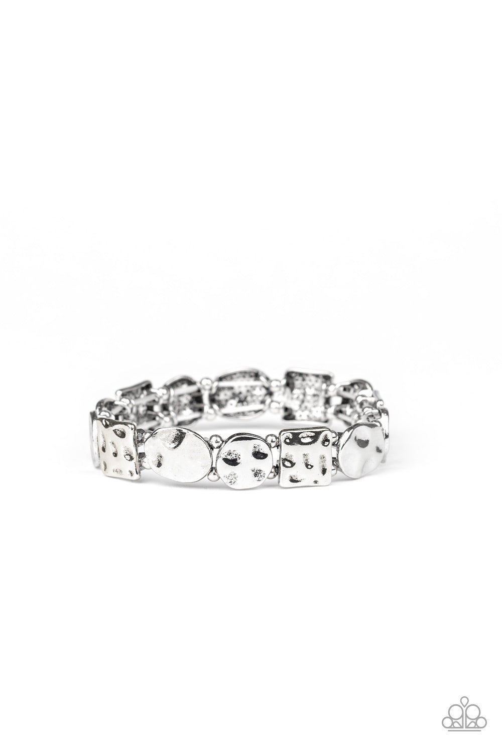 Hammered Harmony - Silver Paparazzi Bracelet