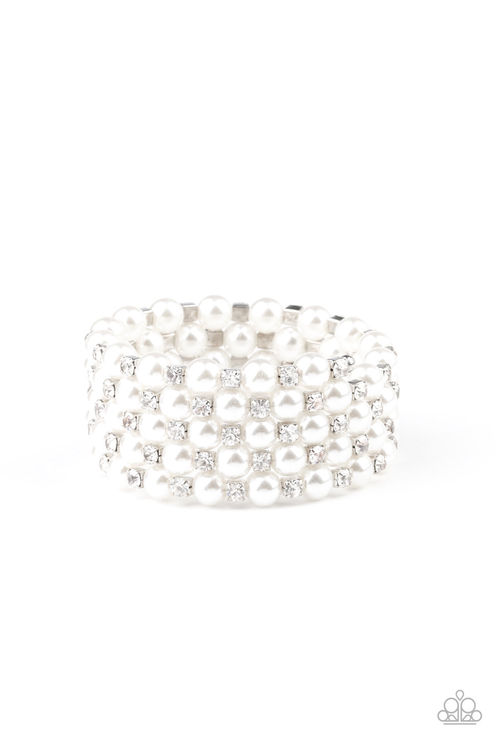 Rich Royal - White - Paparazzi Bracelet