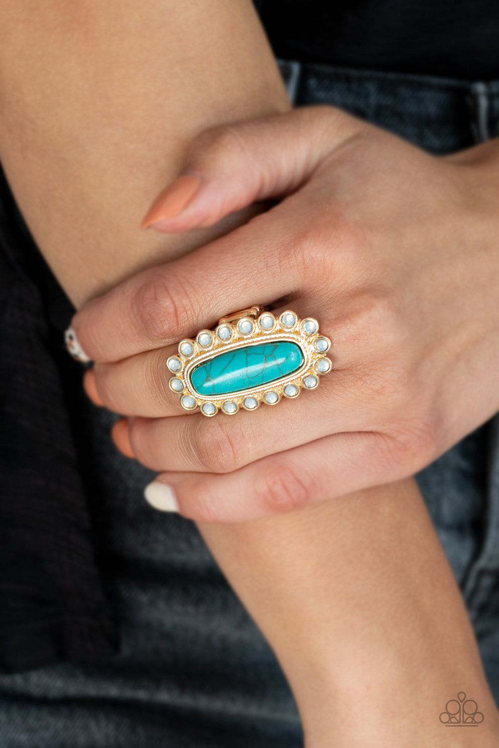 Mystic Oasis - Gold - Paparazzi Ring