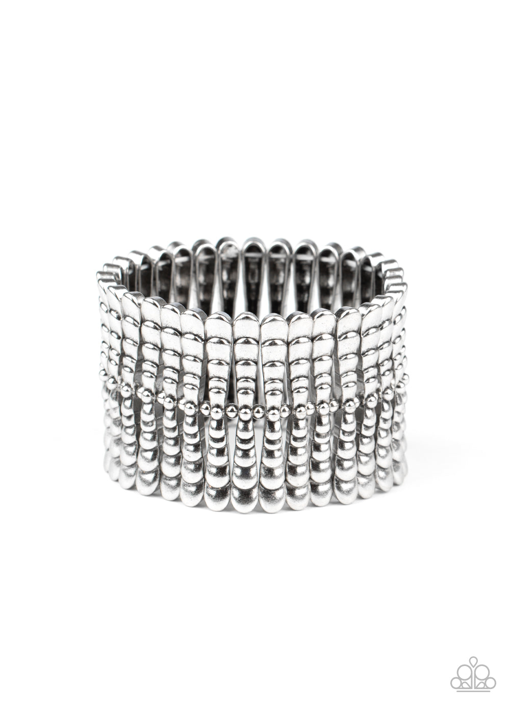 Level The Field - Silver Stretch Bracelet