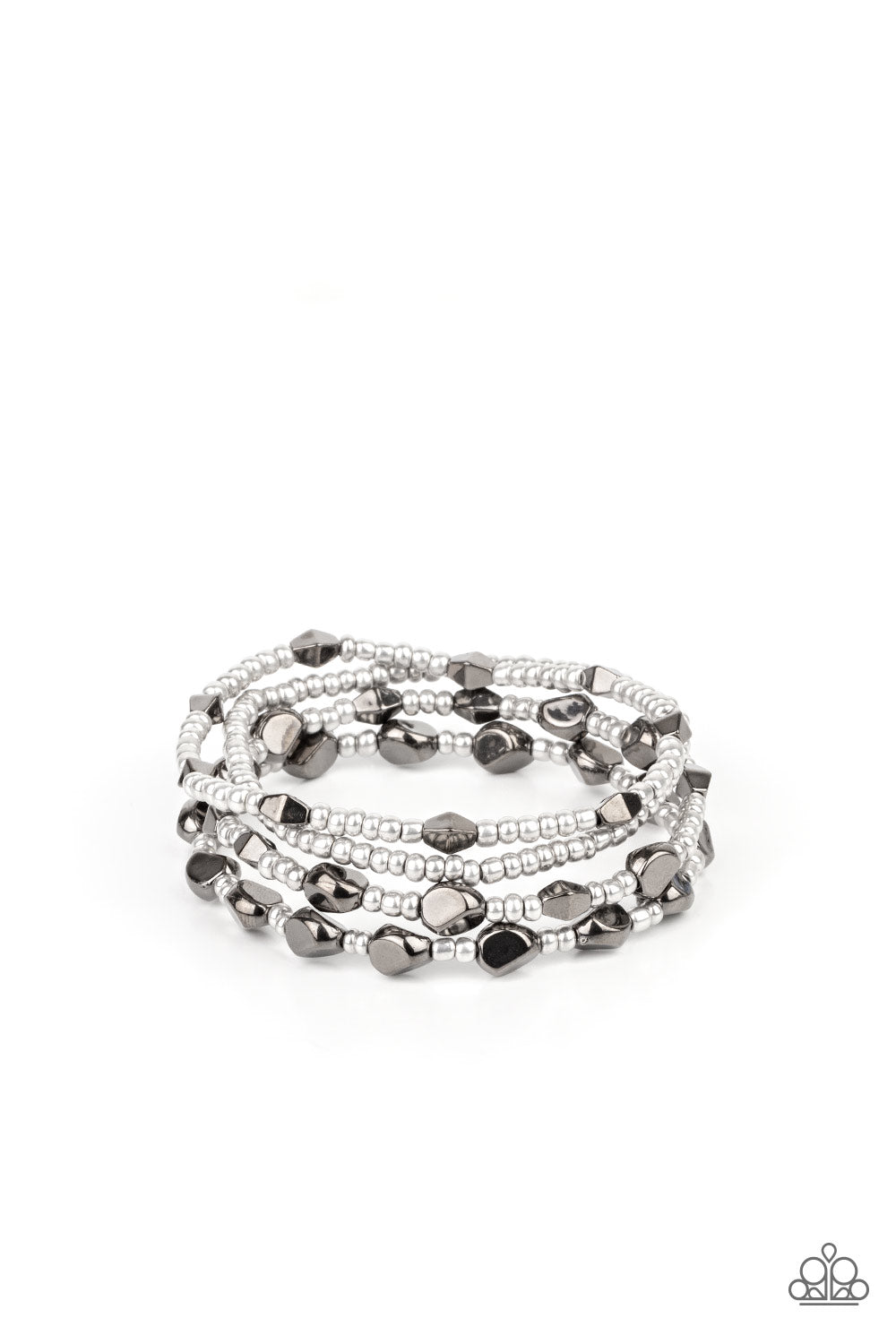 Fashionably Faceted - Multi - Paparazzi Bracelet