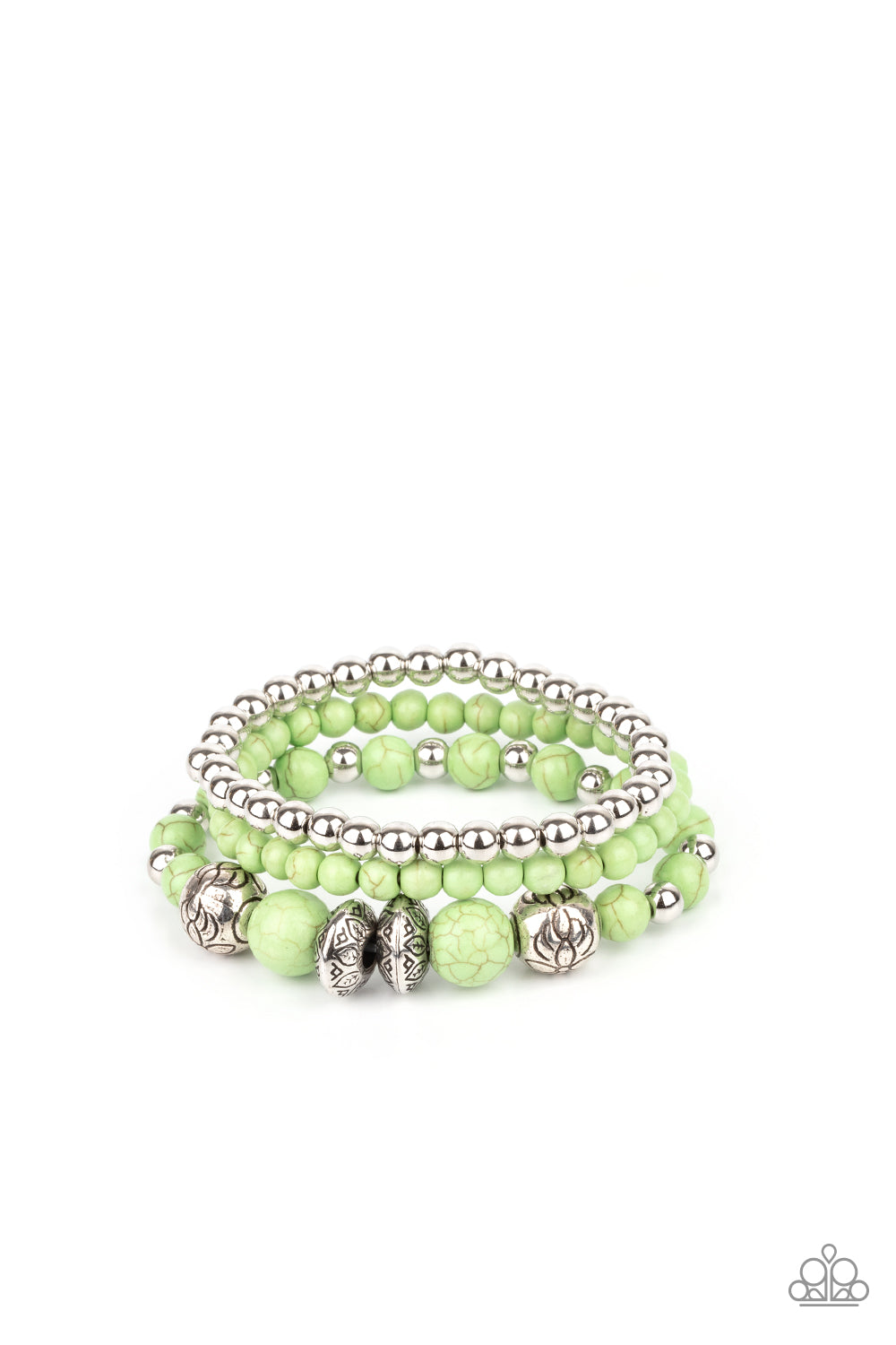 Desert Blossom - Green - Paparazzi Bracelet