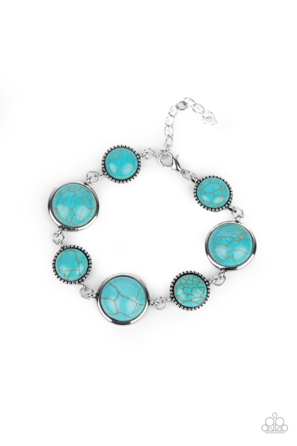 Turn Up The Terra - Blue - Paparazzi Bracelet
