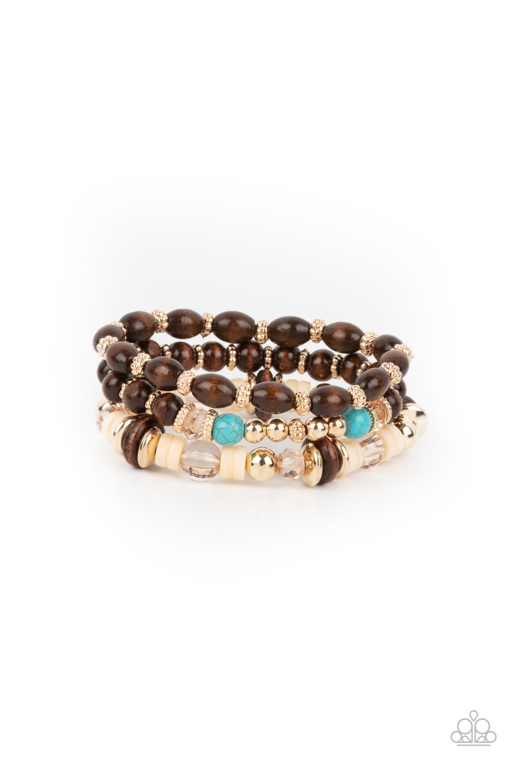 Belongs In The Wild - Gold - Paparazzi Bracelet