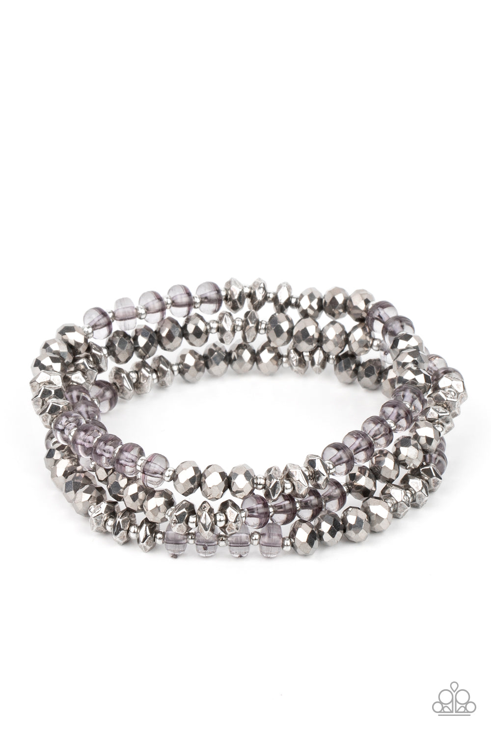 Stellar Strut - Silver - Paparazzi Bracelet