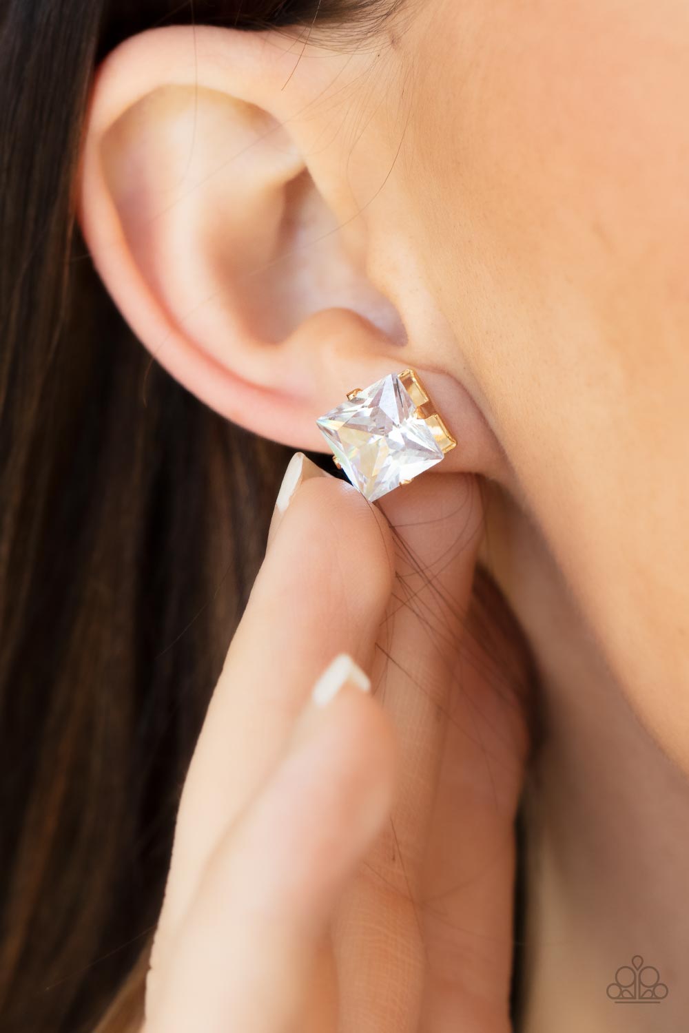 Times Square Timeless - Gold - Paparazzi Earrings