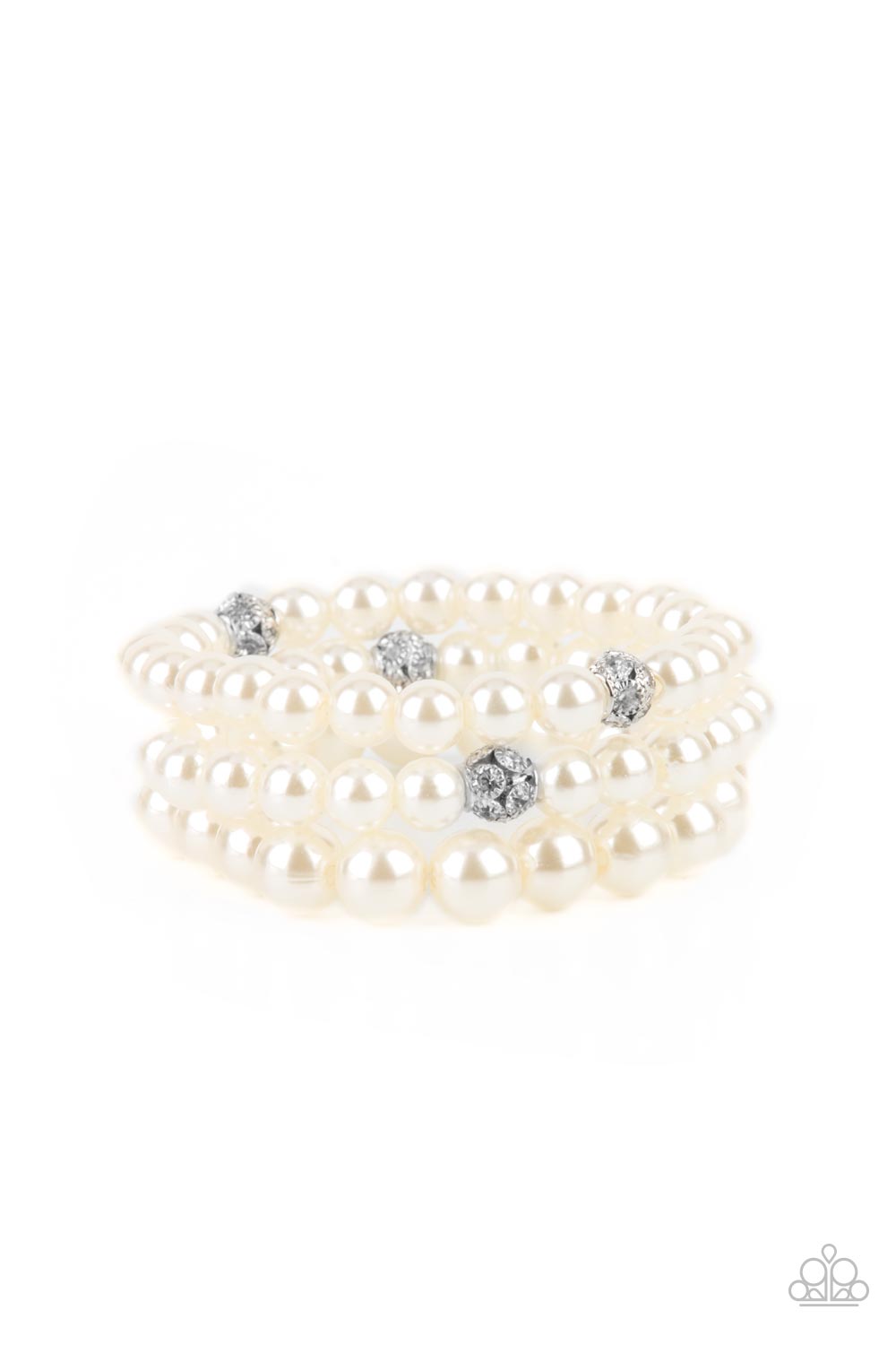 Here Comes The Heiress - White - Paparazzi Bracelet