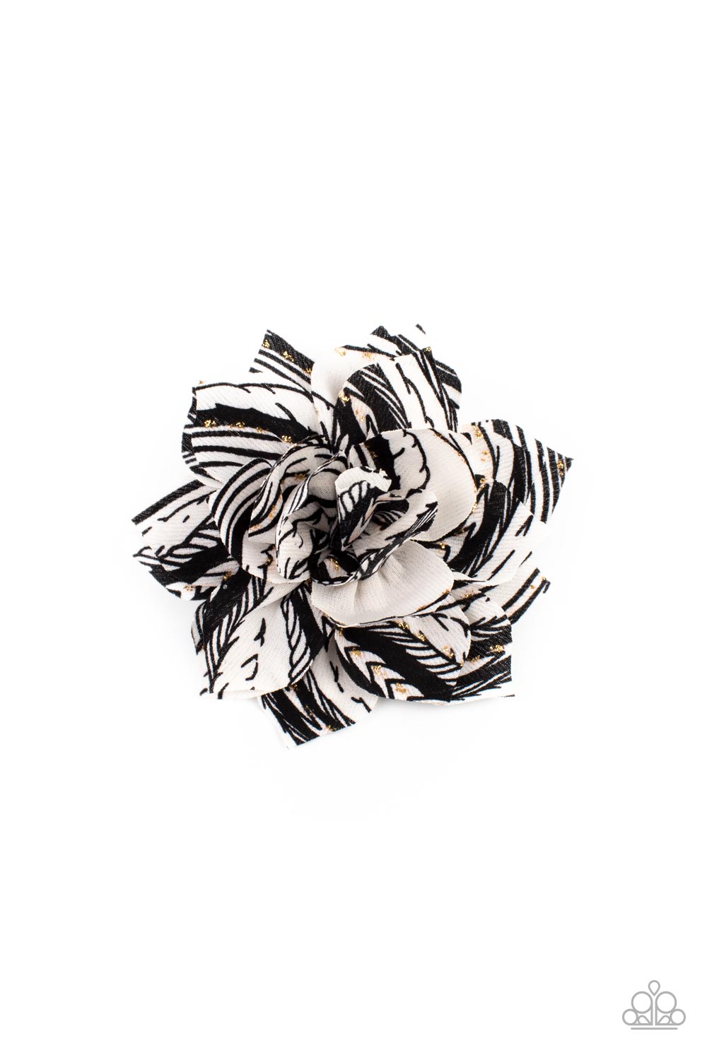 Sonic BLOOM - Black - Paparazzi Hair Clip